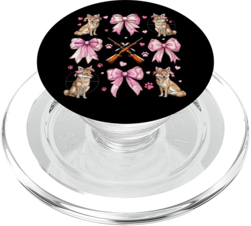 Coquette Bow Coyote Hunter Jagd Mädchen Mama Muttertag PopSockets PopGrip für MagSafe Coquette Bow Coyote Hunter Jagd Mädchen Mama Muttertag PopSockets PopGrip für MagSafe von Womens Pink Coquette Ribbon Coyote Hunter Gifts