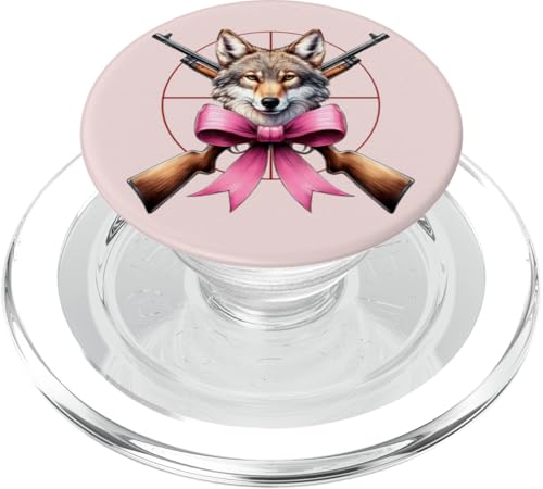 Coquette Bow Coyote Hunter Jagd Mädchen Mama Muttertag PopSockets PopGrip für MagSafe Coquette Bow Coyote Hunter Jagd Mädchen Mama Muttertag PopSockets PopGrip für MagSafe von Womens Pink Coquette Ribbon Coyote Hunter Gifts