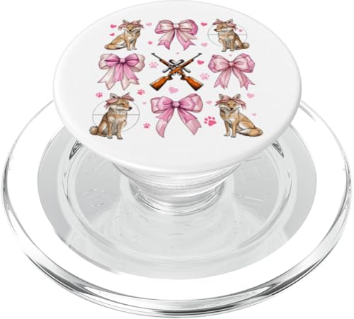 Coquette Bow Coyote Hunter Jagd Mädchen Mama Muttertag PopSockets PopGrip für MagSafe Coquette Bow Coyote Hunter Jagd Mädchen Mama Muttertag PopSockets PopGrip für MagSafe von Womens Pink Coquette Ribbon Coyote Hunter Gifts