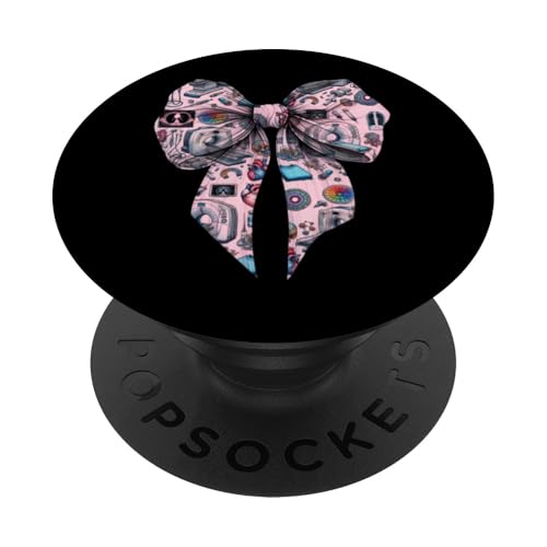 Coquette Bow Ct Radiographin Radiographie Rad Tech X-Ray Girl PopSockets Klebender PopGrip Coquette Bow Ct Radiographin Radiographie Rad Tech X-Ray Girl PopSockets Klebender PopGrip von Womens Radiology Coquette Ribbon CT MRT Gifts