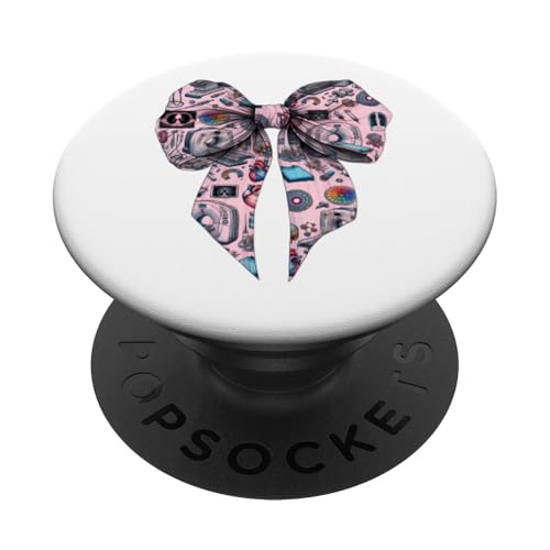 Coquette Bow Ct Radiographin Radiographie Rad Tech X-Ray Girl PopSockets Klebender PopGrip Coquette Bow Ct Radiographin Radiographie Rad Tech X-Ray Girl PopSockets Klebender PopGrip von Womens Radiology Coquette Ribbon CT MRT Gifts