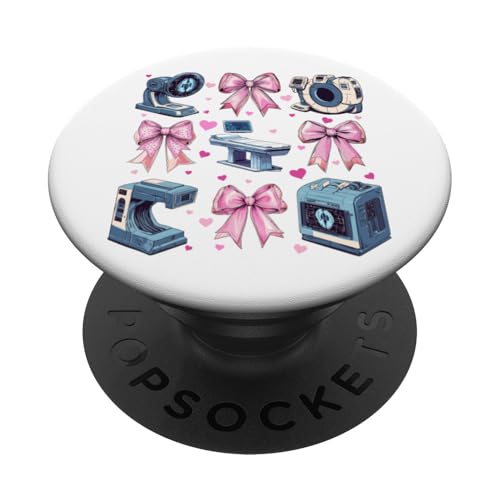 Coquette Bow Ct Radiographin Radiographie Rad Tech X-Ray Girl PopSockets Klebender PopGrip Coquette Bow Ct Radiographin Radiographie Rad Tech X-Ray Girl PopSockets Klebender PopGrip von Womens Radiology Coquette Ribbon CT MRT Gifts