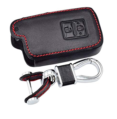 Wondder Autoschlüsselhüllen aus Leder Auto Schlüsselanhänger für Toyota Auris Camry RAV4 Avalon Yaris Verso 2012-2021 2 Boutons von Wondder
