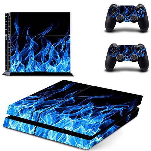 Wondder PS4 Haut Aufkleber, Schutz Vinyl Aufkleber Haut Aufkleber für PS4 Konsole + 2 Controller Skins + 2 x Silikon Daumen Griffe (Farbe 20) von Wondder