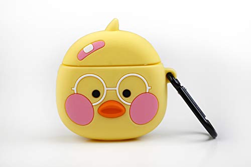 FFunny Airpods Cases | Hülle aus Silikon für Airpod Apple - Kücke mit Brille Design mit Karabiner. Für Airpods 1 & 2 geeignet. FFunny Airpods Cases | Hülle aus Silikon für Airpod Apple - Kücke mit Brille Design mit Karabiner. Für Airpods 1 & 2 geeignet. von WONDEE