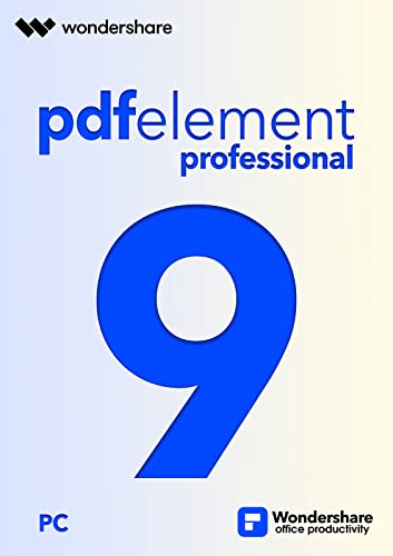 Wondershare - PDFelement 9 - Professional - Lifetime - 1 Gerät für PC | PC Aktivierungscode per Email Wondershare - PDFelement 9 - Professional - Lifetime - 1 Gerät für PC | PC Aktivierungscode per Email von Wondershare