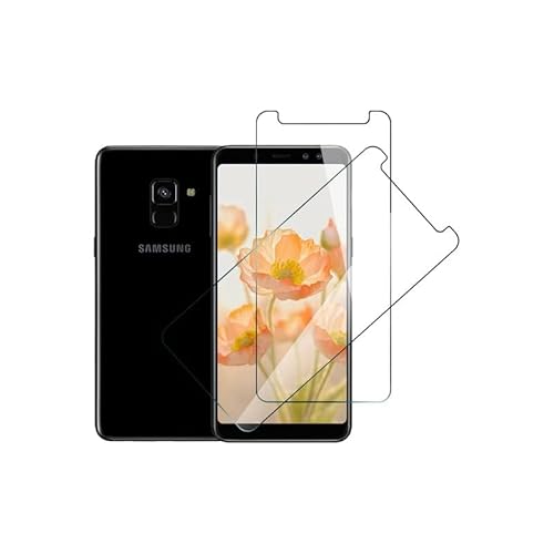 [2 Stück] für Folie Samsung Galaxy A8 (2018) Panzerglas, Unzerbrechlich für Displayfolie Samsung A8 (2018) Schutzfolie, Hohe Transparenz Antifouling Displayschutz Schutzglas von Wondoner