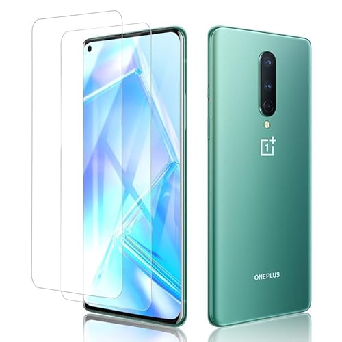 Wondoner 2 Stück Panzerglas für OnePlus 8 - 9H Härte Schutzfolie, Case-Friendly Displayschutz, Schutzglas Mit Folie von Wondoner