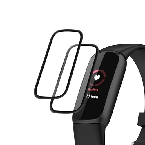 Wondoner [2 Stück] Glas Schutzfolie für Fitbit Luxe Weich TPU Glasschutzfolie, Displayschutz Fitbit Luxe folie, Berührungsempfindlich, Ultra-klar für Fitbit Luxe Displayschutzfolie von Wondoner