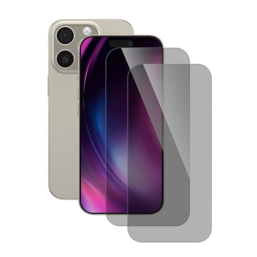 Wondoner 2 Stück Sichtschutz Displayschutz für iPhone 16 Pro Blickschutz Panzerglas, Hoch Definition Folie für iPhone 16 Pro Anti Spy Privacy Schutzfolie Anti-Bläschen, Anti Kratzer Wondoner 2 Stück Sichtschutz Displayschutz für iPhone 16 Pro Blickschutz Panzerglas, Hoch Definition Folie für iPhone 16 Pro Anti Spy Privacy Schutzfolie Anti-Bläschen, Anti Kratzer von Wondoner