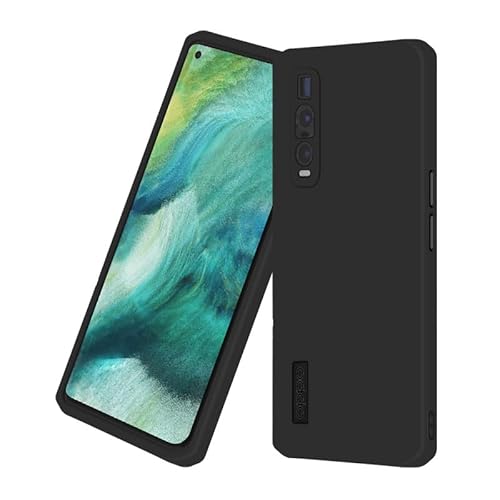 Wondoner für Hülle Oppo Find X2 Pro Handyhülle Oppo Find X2 Pro Case Silikon Schwarz, Soft TPU, rutschfest, Anti-Fingerabdruck, für Oppo Find X2 Pro Schutzhülle Black Oppo Find X2 Pro 5G Cover von Wondoner