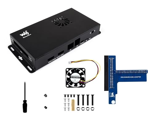 CM5 IO Board Metallgehäuse für offizielles Compute-Modul 5 IO Board, kommt mit Kühllüfter, 40-poliger GPIO-Adapter CM5 IO Board Metallgehäuse für offizielles Compute-Modul 5 IO Board, kommt mit Kühllüfter, 40-poliger GPIO-Adapter von Wonrabai