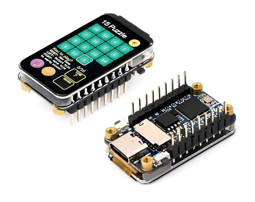 RP2350 3,7 cm Display-Entwicklungsplatine, 172 x 320, 262 K Farbe, basierend auf RP2350 Dual-Core- und Dual-Architektur-Mikrocontroller, mit bunter RGB-LED, Typ-C-USB-Anschluss, mit vorgelötetem von Wonrabai