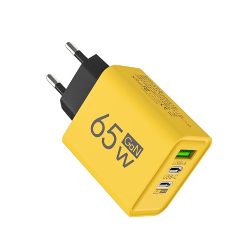 Wonsfuleu USB-Ladeblock 65 W, tragbares Ladegerät 65 W - Handy-USB-Ladegerät,QC3.0 Multi-Ports Schnelllade-Telefonladeblock für Computer von Wonsfuleu