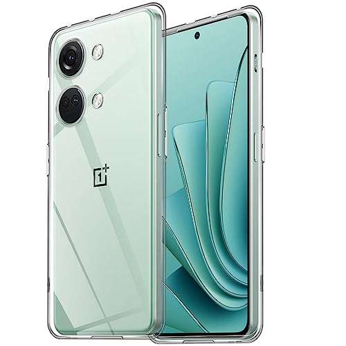 Wonsoso Crystal Clear Kompatibel mit Oneplus Nord 3 Hülle, Stoßfeste Kratzfeste Ultra Dünne Handyhülle, Klare Vergilbungsfrei Weich Silikon TPU Schutzhülle Case - Transparente von Wonsoso