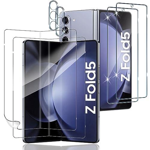 Wonsoso Kompatibel für Samsung Galaxy Z Fold 5 Schutzfolie, 2 Stück 9H Härte Externe für Panzerglas + 2 Stück Weiche TPU Innere Schutzfolie + 2 Stück Kameraschutz, Anti-Kratzen, HD Displayschutzfolie Wonsoso Kompatibel für Samsung Galaxy Z Fold 5 Schutzfolie, 2 Stück 9H Härte Externe für Panzerglas + 2 Stück Weiche TPU Innere Schutzfolie + 2 Stück Kameraschutz, Anti-Kratzen, HD Displayschutzfolie von Wonsoso