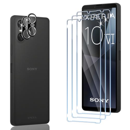 Wonsoso Kompatibel für Sony Xperia 10 VI für Panzerglas, 3 Stück 9H Härte Schutzfolie 2 Stück Kamera Panzerfolie, Anti-Bläschen, Anti-Kratzen, Ultra HD Displayschutzfolie Panzer Schutz Glas Wonsoso Kompatibel für Sony Xperia 10 VI für Panzerglas, 3 Stück 9H Härte Schutzfolie 2 Stück Kamera Panzerfolie, Anti-Bläschen, Anti-Kratzen, Ultra HD Displayschutzfolie Panzer Schutz Glas von Wonsoso