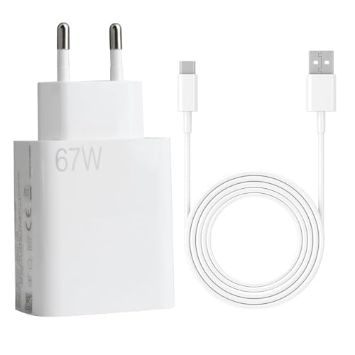 Wonvify 67 W Xiaomi Schnellladegerät Original 6 A mit USB C Kabel 2 m, Mi Turbo Charge Adapter, Ladegerät USB Type-C für Xiaomi 11 Lite/Mi 11i/10T Lite, Redmi Note 11 5G Wonvify 67 W Xiaomi Schnellladegerät Original 6 A mit USB C Kabel 2 m, Mi Turbo Charge Adapter, Ladegerät USB Type-C für Xiaomi 11 Lite/Mi 11i/10T Lite, Redmi Note 11 5G von Wonvify