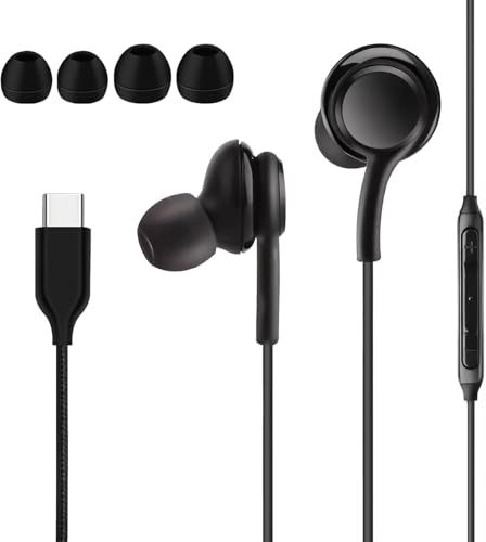 Wonvify USB C Kopfhörer, USB C In Ear, Kopfhörer Type C Kopfhörer mit Kabel, Hi-Fi Stereo mit Mikrofon für Sa-msung Galaxy S23 S24 S22 Ultra A55 A35 A53 A33 A54 5G NOTA10, Schwarz Wonvify USB C Kopfhörer, USB C In Ear, Kopfhörer Type C Kopfhörer mit Kabel, Hi-Fi Stereo mit Mikrofon für Sa-msung Galaxy S23 S24 S22 Ultra A55 A35 A53 A33 A54 5G NOTA10, Schwarz von Wonvify