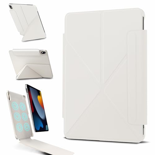 Wonzir Schutzhülle für iPad Mini 7 A17 Pro (2024), iPad Mini 7. / 6. Generation (2024/2021), schlanke, leistungsstarke magnetische Hülle, 4 Standwinkel, langlebiger Schutz, unterstützt Bleistift (weiß von Wonzir