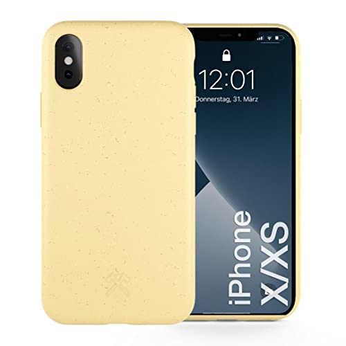 Woodcessories - Antibakterielle Bio Hülle kompatibel mit iPhone XS Hülle gelb, iPhone X Hülle gelb - Plastikfrei, nachhaltig aus pflanzlichen Materialien Woodcessories - Antibakterielle Bio Hülle kompatibel mit iPhone XS Hülle gelb, iPhone X Hülle gelb - Plastikfrei, nachhaltig aus pflanzlichen Materialien von Woodcessories