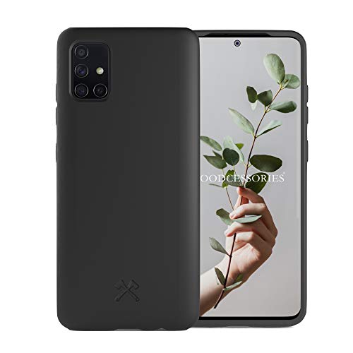 Woodcessories - Antibakterielle Handyhülle kompatibel mit Samsung A51 Hülle schwarz - Antibakteriell, plastikfrei Woodcessories - Antibakterielle Handyhülle kompatibel mit Samsung A51 Hülle schwarz - Antibakteriell, plastikfrei von Woodcessories