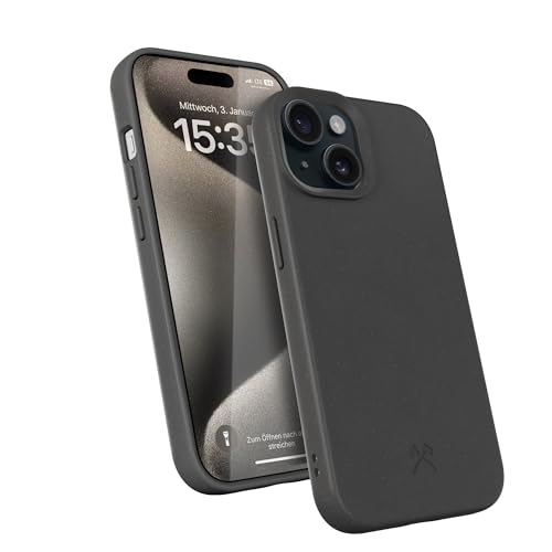 Woodcessories - Bio Case, Handyhülle kompatibel mit iPhone 15 Plus Hülle schwarz - Nachhaltig aus Pflanzen Woodcessories - Bio Case, Handyhülle kompatibel mit iPhone 15 Plus Hülle schwarz - Nachhaltig aus Pflanzen von Woodcessories