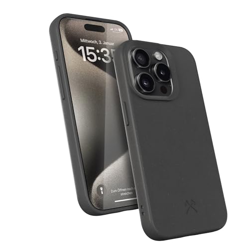 Woodcessories - Bio Case, Handyhülle kompatibel mit iPhone 15 Pro Hülle schwarz - Nachhaltig aus Pflanzen Woodcessories - Bio Case, Handyhülle kompatibel mit iPhone 15 Pro Hülle schwarz - Nachhaltig aus Pflanzen von Woodcessories