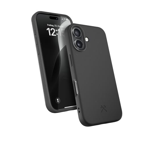 Woodcessories - Bio Case, Handyhülle kompatibel mit iPhone 16 Hülle schwarz - Nachhaltig aus Pflanzen Woodcessories - Bio Case, Handyhülle kompatibel mit iPhone 16 Hülle schwarz - Nachhaltig aus Pflanzen von Woodcessories