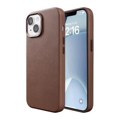 Woodcessories Bio Leather Case MagSafe iPhone 15 Plus Brown von Woodcessories