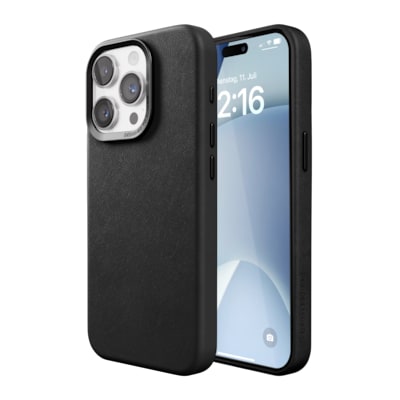 Woodcessories Bio Leather Case MagSafe iPhone 15 Pro Max Black von Woodcessories