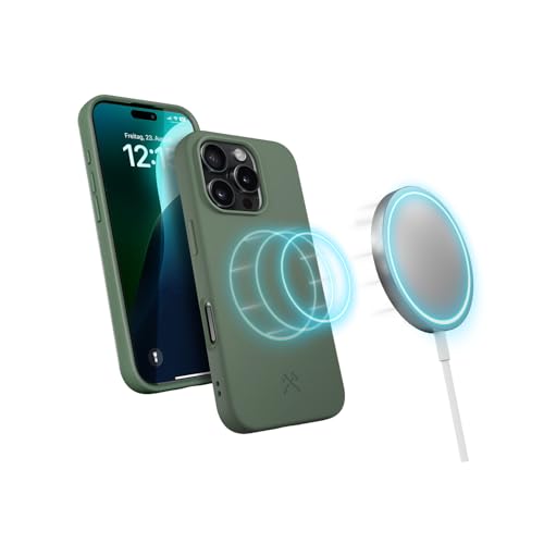 Woodcessories - BioCase, Magnetische Handyhülle für iPhone 16 Pro Max kompatibel mit MagSafe, Hülle mit Magnet grün - Nachhaltig aus Pflanzen Woodcessories - BioCase, Magnetische Handyhülle für iPhone 16 Pro Max kompatibel mit MagSafe, Hülle mit Magnet grün - Nachhaltig aus Pflanzen von Woodcessories
