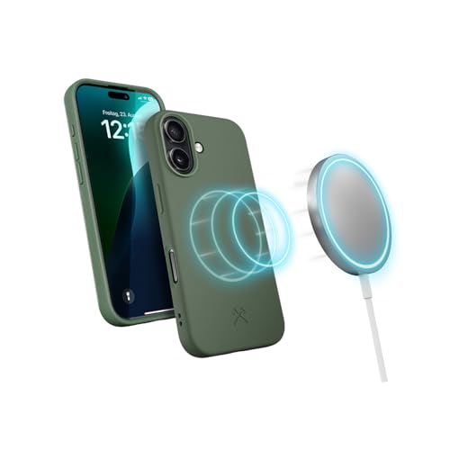 Woodcessories - BioCase, Magnetische Handyhülle für iPhone 16 kompatibel mit MagSafe,Hülle mit Magnet grün - Nachhaltig aus Pflanzen Woodcessories - BioCase, Magnetische Handyhülle für iPhone 16 kompatibel mit MagSafe,Hülle mit Magnet grün - Nachhaltig aus Pflanzen von Woodcessories