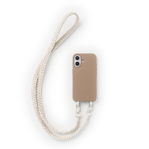 Woodcessories - Change Case, Nachhaltige Handykette abnehmbar für iPhone 16 Hülle mit zusätzlicher Kordel - Crossbody Case Taupe + Weiß Woodcessories - Change Case, Nachhaltige Handykette abnehmbar für iPhone 16 Hülle mit zusätzlicher Kordel - Crossbody Case Taupe + Weiß von Woodcessories