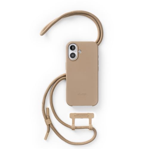 Woodcessories - Change Case, Nachhaltige Handykette abnehmbar kompatibel mit iPhone 16 Hülle mit Band Taupe - biologisch abbaubar Woodcessories - Change Case, Nachhaltige Handykette abnehmbar kompatibel mit iPhone 16 Hülle mit Band Taupe - biologisch abbaubar von Woodcessories