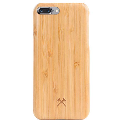 Woodcessories - Handyhülle kompatibel mit iPhone 8 Plus Hülle Holz, iPhone 7 Plus Hülle Echtholz - EcoSlim Case Bambus von Woodcessories