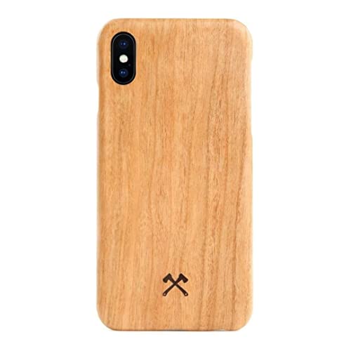 Woodcessories - Handyhülle kompatibel mit iPhone XS Hülle Holz, iPhone X Hülle Echtholz - EcoSlim Case Kirsche von Woodcessories