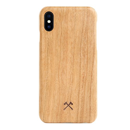 Woodcessories - Handyhülle kompatibel mit iPhone XS Max Hülle Holz, Echtholz - EcoSlim Case (Kirsche) von Woodcessories