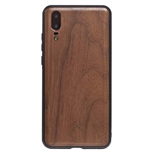 Woodcessories - Hülle Kompatibel Mit Huawei P20 Aus Echtem Holz - EcoBump Case (Walnuss) von Woodcessories