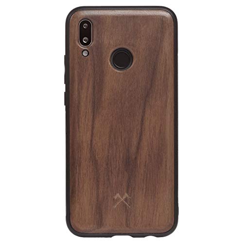 Woodcessories - Hülle Kompatibel Mit Huawei P20 Lite Aus Echtem Holz - EcoBump Case (Walnuss) von Woodcessories