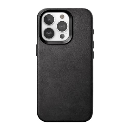 Woodcessories - Leder Case kompatibel mit iPhone 15 Pro Max Hülle Leder schwarz - Veganes Leder aus Aloe Vera Woodcessories - Leder Case kompatibel mit iPhone 15 Pro Max Hülle Leder schwarz - Veganes Leder aus Aloe Vera von Woodcessories
