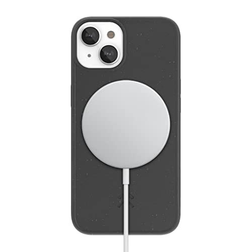 Woodcessories - Magnetische Handyhülle für iPhone 14, iPhone 13 kompatibel mit MagSafe, Hülle mit Magnet, schwarz - Plastikfrei, nachhaltig von Woodcessories