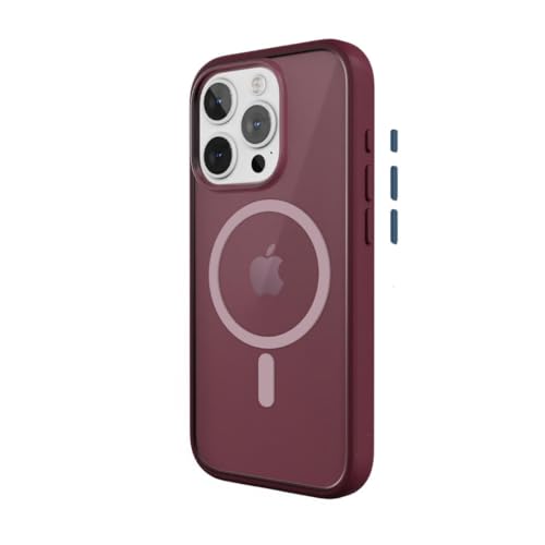 Woodcessories - iPhone 14 Pro Clear Case mit MagSafe | Transparente Handyhülle mit Kameraschutz | Anti Yellowing, Anti Kratzschutz, Dünn, Rot | DIY Knöpfe Woodcessories - iPhone 14 Pro Clear Case mit MagSafe | Transparente Handyhülle mit Kameraschutz | Anti Yellowing, Anti Kratzschutz, Dünn, Rot | DIY Knöpfe von Woodcessories