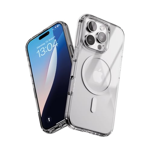 Woodcessories - iPhone 16 Pro Clear Case mit MagSafe | Transparente Handyhülle mit Kameraschutz | Anti Yellowing, Anti Kratzschutz, Dünn | DIY Knöpfe Woodcessories - iPhone 16 Pro Clear Case mit MagSafe | Transparente Handyhülle mit Kameraschutz | Anti Yellowing, Anti Kratzschutz, Dünn | DIY Knöpfe von Woodcessories