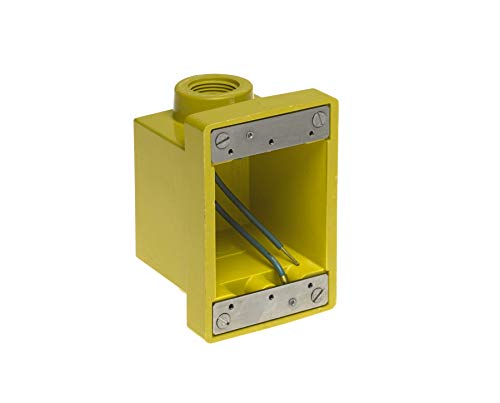 Woodhead-453 CR Watertite FD BOX, 2 Knockout Öffnungen, gelb, 3/10,2 cm Gewinde Durchmesser von Woodhead