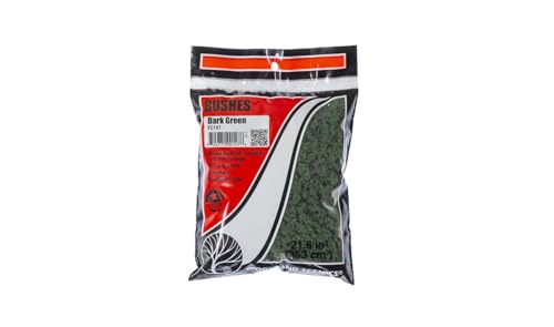 Woodland Scenics FC147 Begrünungsmaterial Gebüsch Unterholz Bushes Dark Green ca.35g WFC147 von Woodland Scenics