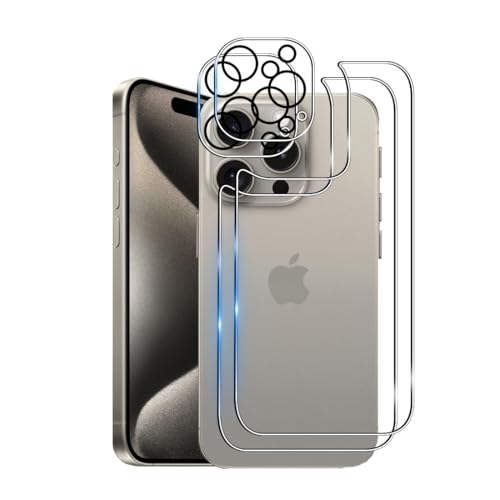 Wookfiss Rückseite Schutzfolie für iPhone 16 Pro für Panzerglas, 2 Stück Rückseite Panzerfolie + 2 Stück Kamera Schutzfolie, 9H Härte, HD Displayschutz kompatibel mit iPhone16 Pro Wookfiss Rückseite Schutzfolie für iPhone 16 Pro für Panzerglas, 2 Stück Rückseite Panzerfolie + 2 Stück Kamera Schutzfolie, 9H Härte, HD Displayschutz kompatibel mit iPhone16 Pro von Wookfiss
