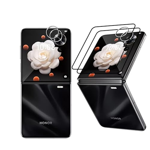 Wookfiss Schutzfolie für Honor Magic V Flip für Panzerglas, 2 Stück 3D Panzerfolie + 2 Stück Kameraschutz,9H Härte HD Anti-Bläschen Displayfolie kompatibel mit Honor Magic V Flip Wookfiss Schutzfolie für Honor Magic V Flip für Panzerglas, 2 Stück 3D Panzerfolie + 2 Stück Kameraschutz,9H Härte HD Anti-Bläschen Displayfolie kompatibel mit Honor Magic V Flip von Wookfiss
