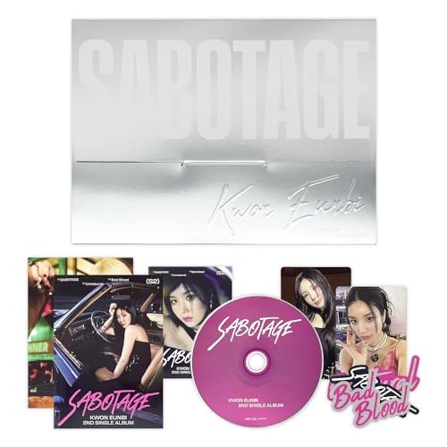 KWON EUN BI - 2nd Single Album [SABOTAGE] Out Box + Photobook + CD-R + Photo Card + Folded Poster + Sticker + Message Card + 2 Extra Photocards von Woollim Ent.
