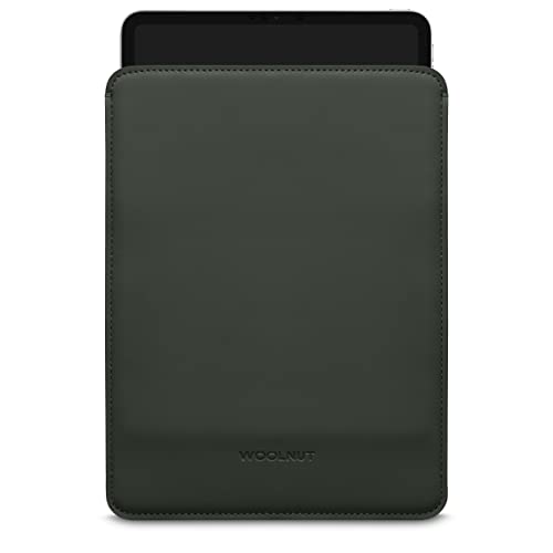 WOOLNUT Matte PU Sleeve Case Hülle Tasche für iPad Pro 11 und iPad Air 10,9 Zoll - Grün von Woolnut